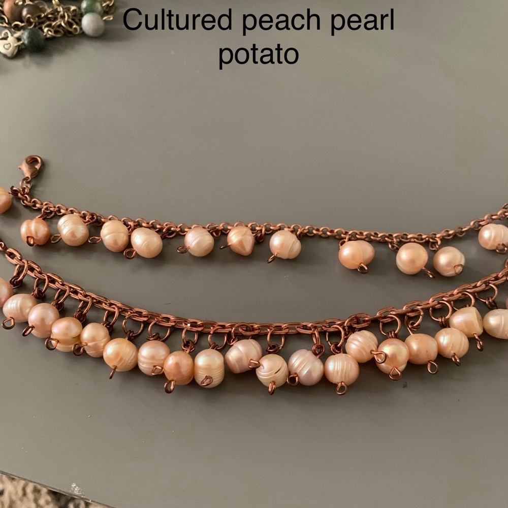 Cultured pearl jewelry hand made by me